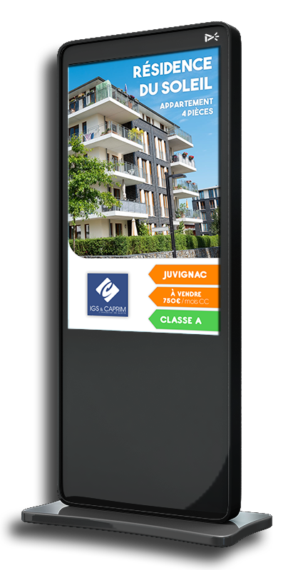 affichage dynamique immobilier Emity
