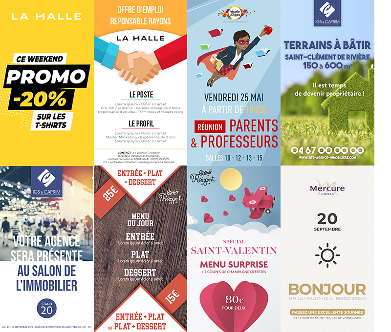 templates solutions affichage dynamique emity