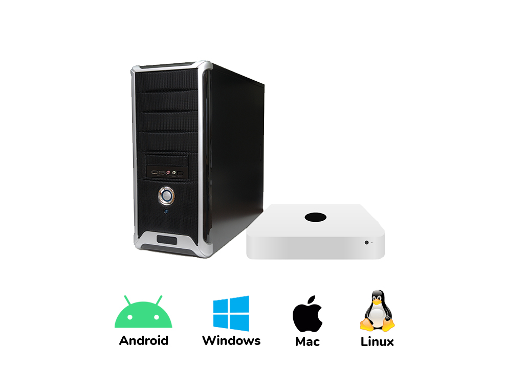 Système d'exploitation : Windows, Mac, Linux et Android