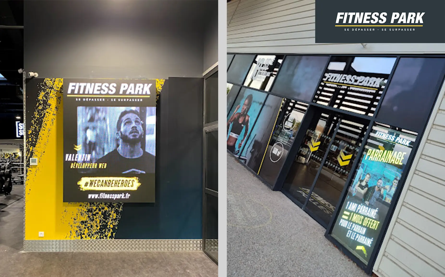 Emity - Affichage dynamique - Fitness Park