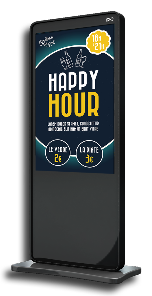 Affiche Dynamique : restauration - Happy Hour