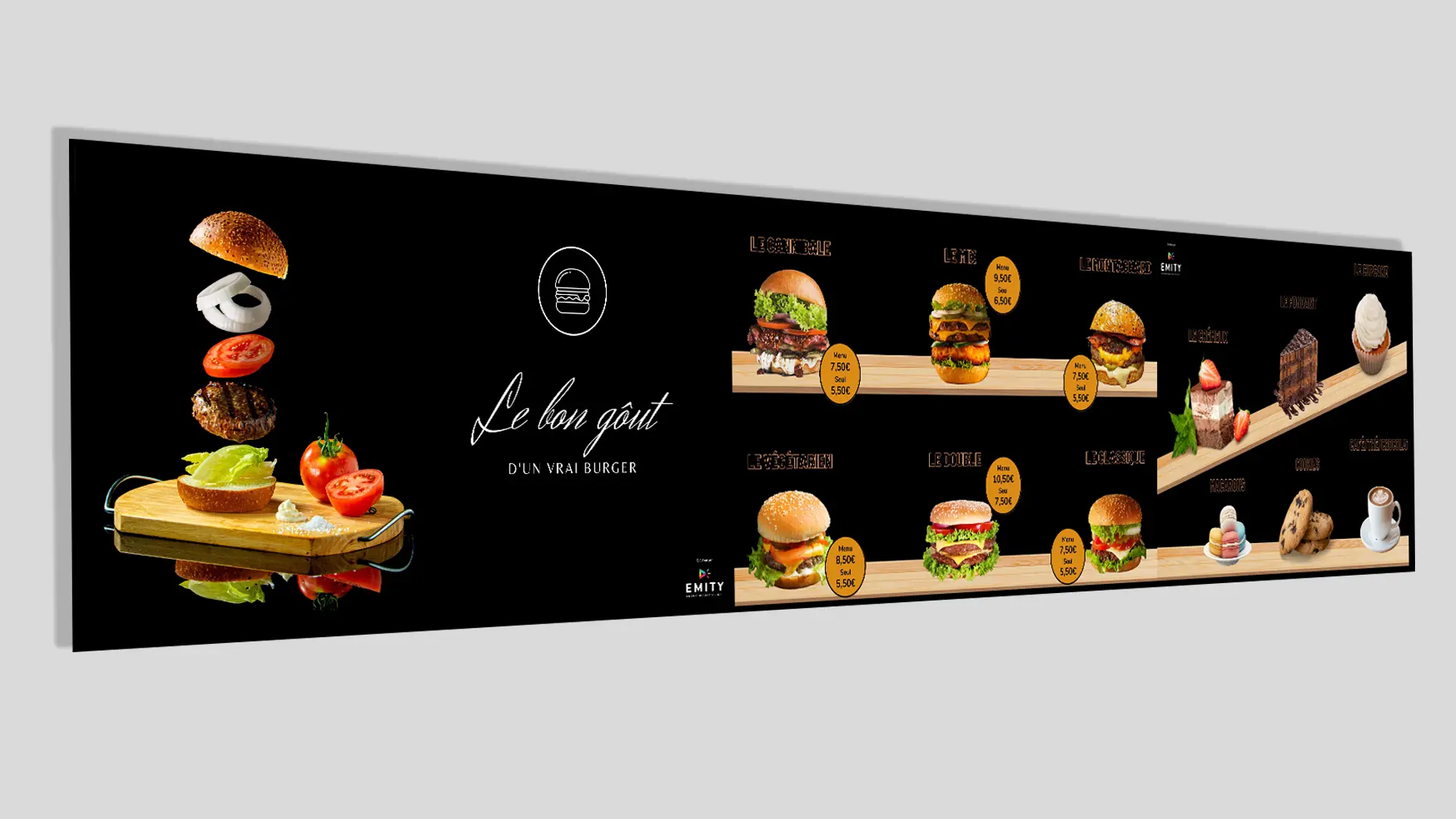 Représentation Menu Board