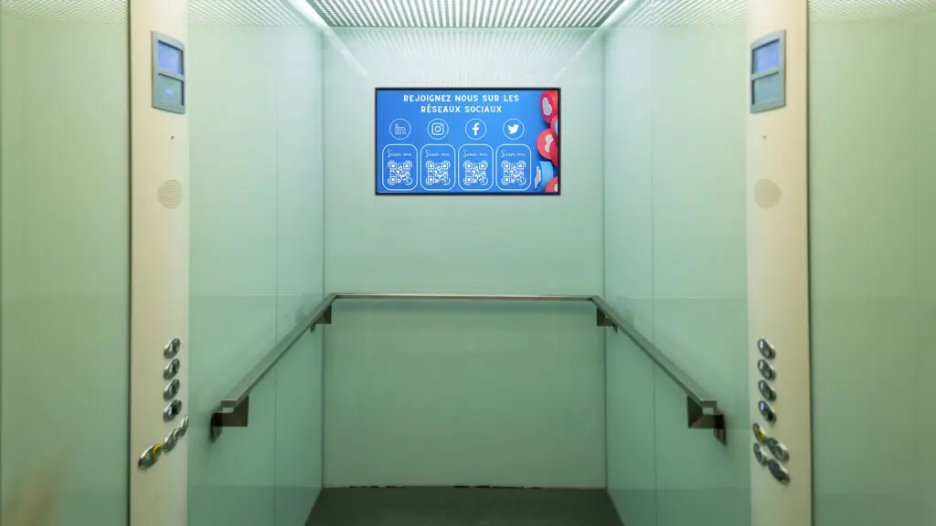 Emity - Affichage dynamique - les écrans et les ascenseurs