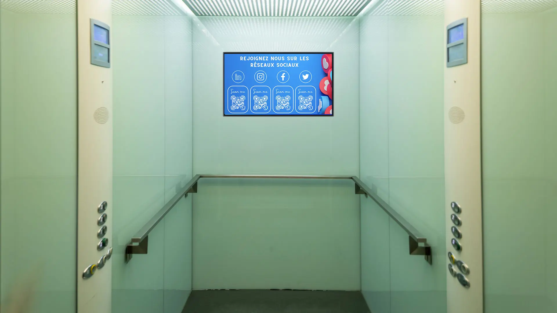 Emity - Affichage dynamique - les écrans et les ascenseurs