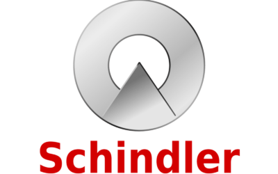 Logo de Schindler, concepteur d&rsquo;ascenseurs et d&rsquo;escaliers m&eacute;caniques