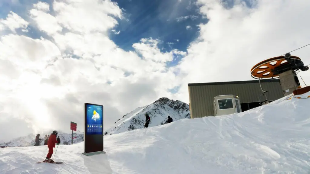 Emity - Affichage dynamique - Affichage dynamique dans les stations de skis