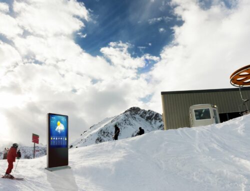 L’affichage dynamique dans les stations de ski