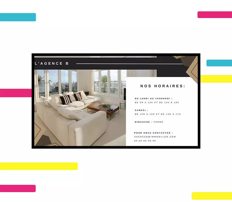 Outdoor 2 LG ; écrans ; communication ; emity