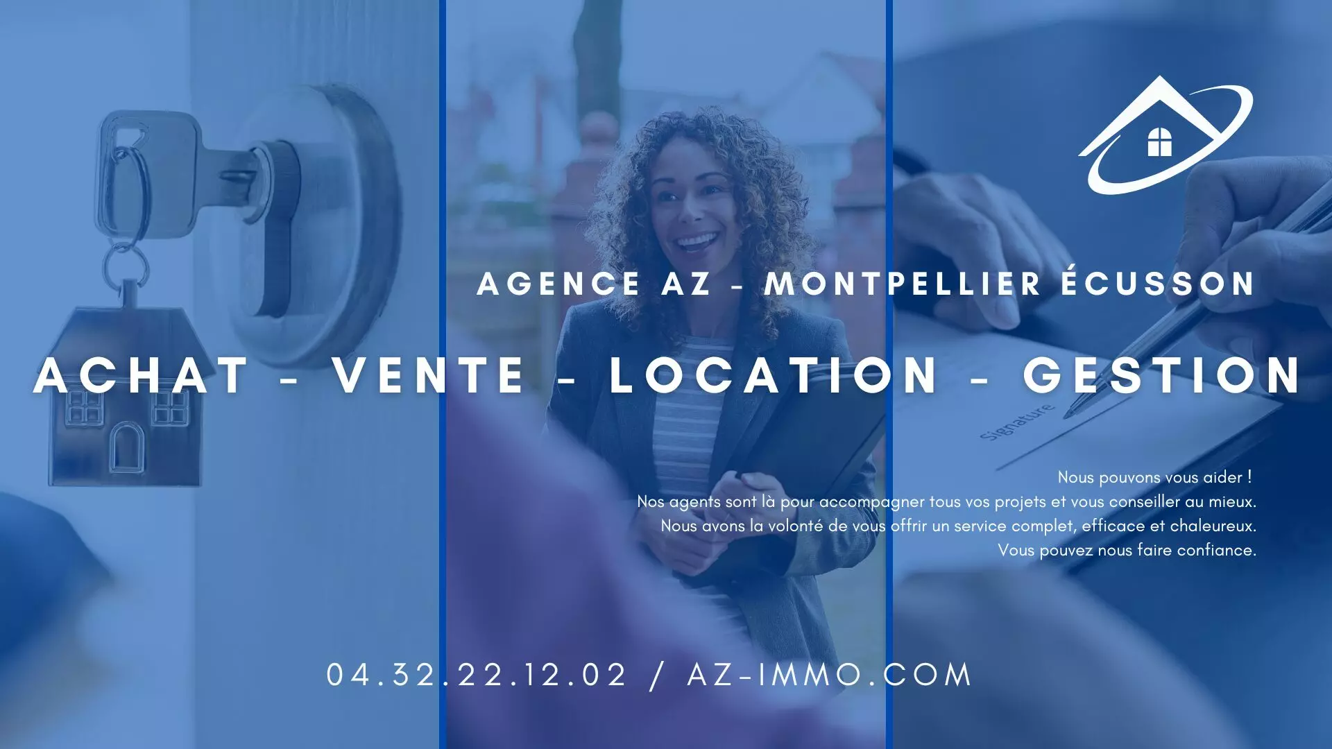 template; immobilier; affichage dynamique; agence; emity; canva